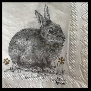 SPODE MEADOW LANE BUNNY NAPKINS NWT